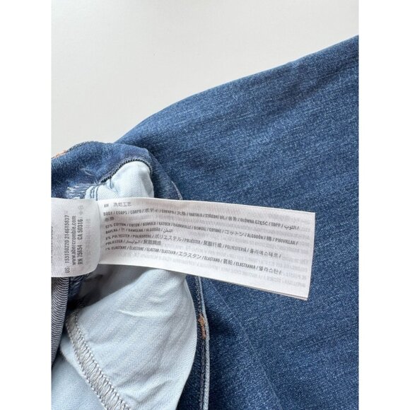 ABERCROMBIE & FITCH The Flare Ultra High Rise Dark Stretch Jeans, Size 34/18L - Picture 13 of 14